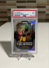 2022 Panini Prizm - Fireworks George Pickens Silver Prizm (RC) Steelers PSA 9