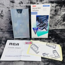 RCA Universal VHS-C To VHS VCR Camcorder Cassette Adaptor VCA115 NEW SEALED