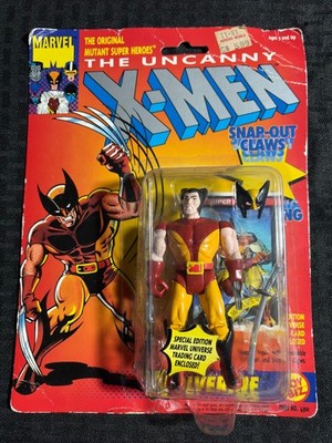 1991 X-MEN WOLVERINE Snap-Out Claws Action Figure MOC C-4.0 ToyBiz Marvel