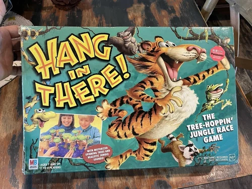 Hang In There by Hasbro Electronic - Vintage Jungle Race Board Game Complete
