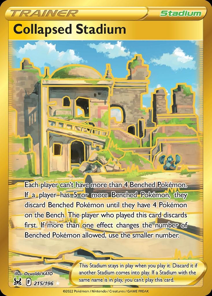 Pokemon Collapsed Stadium (215/266) Lost Origin NM HOLO