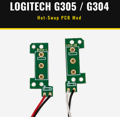 Hot Swap PCB for Logitech G305 G304 Lightspeed | Ersatzteil | Silent Gaming Maus