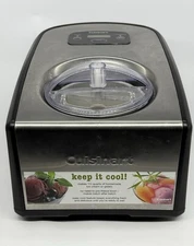 Cuisinart ICE-100 1.5-Quart Ice Cream and Gelato Maker, Black & Stainless Steel