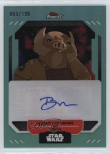 2023 Topps Finest Star Wars Aqua Refractor /199 Bobby Moynihan as Orka Auto 1u6