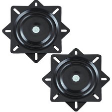 2X Black Chair Swivel Plate Bar StoolSwivel Base Replacement Seat Bracket