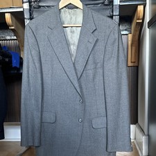 JOS. A. Bank Clothiers Men's Gray Pinstripe Wool 2-Button Notch Blazer Lined