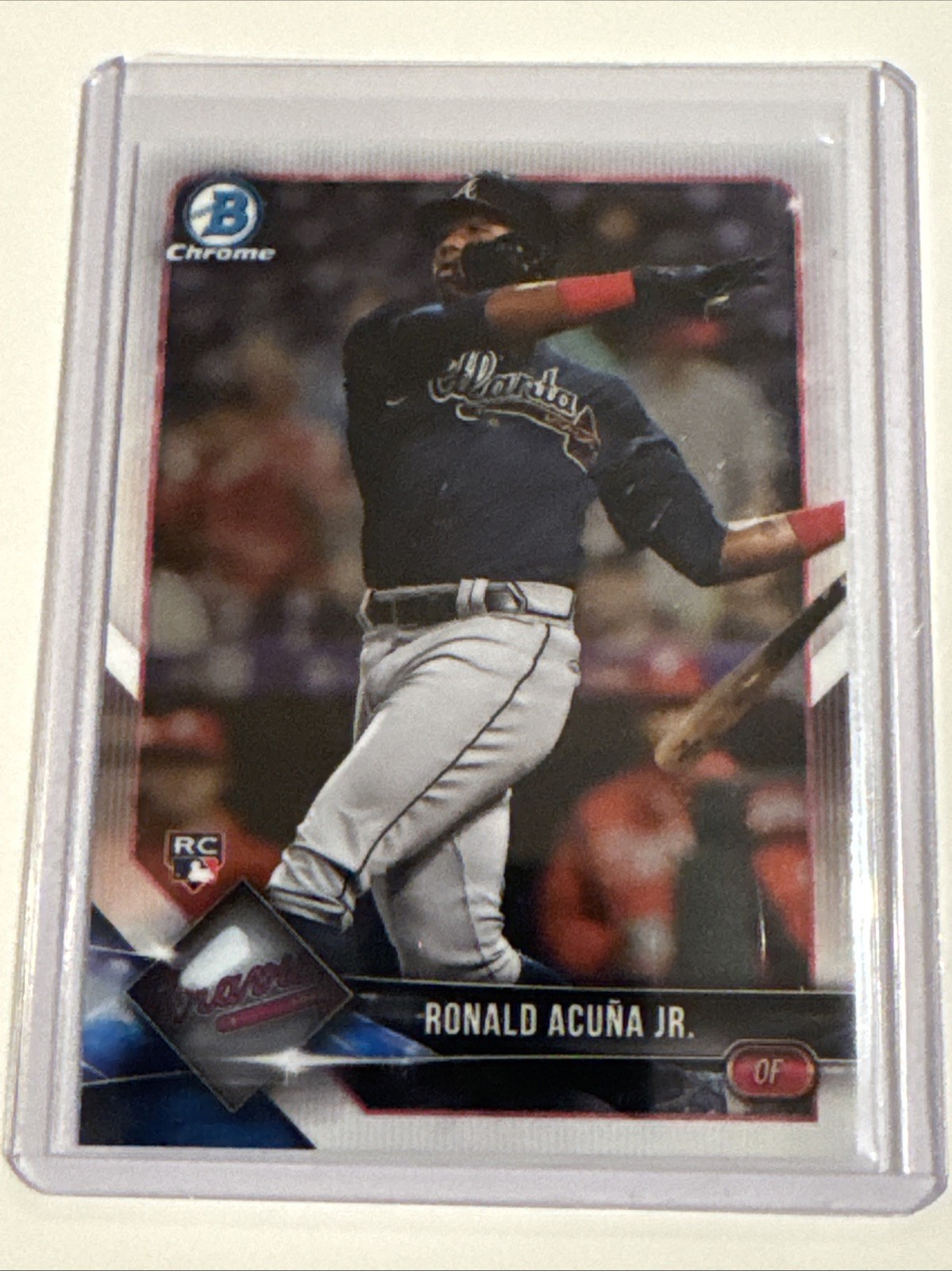 Ronald Acuna Jr 2018 Bowman Chrome Rookie Card 40 Atlanta Braves RC