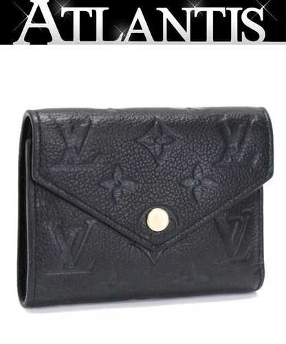 Louis Vuitton Portefeuille Victoire Compact Wallet Monogram Empreinte Black