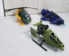Y-14 VINTAGE 1980'S INCOMPLETE G.I. JOE VEHICLES-SKY HAWK, COBRA CLAW GLIDER, +!