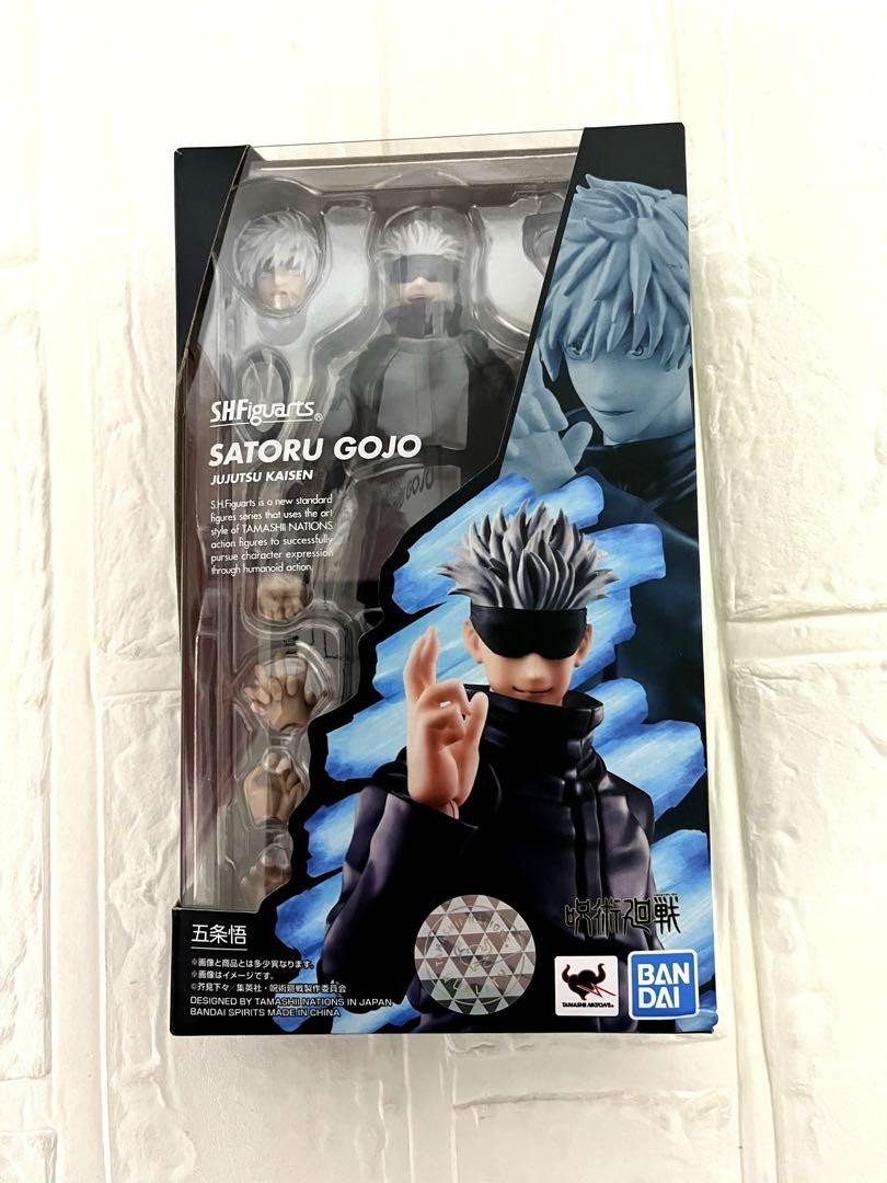 Figura de acción Jujutsu Kaisen Satoru Gojo SH Figuarts BANDAI Japón como nue...