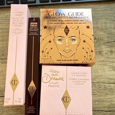 Charlotte Tilbury Pillow Talk Blush Wand, Brow Cheat, Glow Glide, Palette