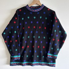 Vintage 1980s Adele Polka Dot Sweater