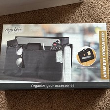 Vista Crest Podłokietnik Organizer Tkanina Czarny 10,5 cala Szeroki prostokąt Wewnętrzny