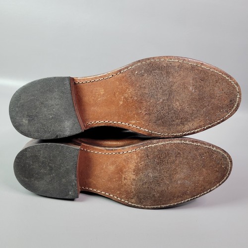 Stivali corti vintage Frye da donna in pelle marrone taglia 9M made in USA Y2K - Foto 11 di 13
