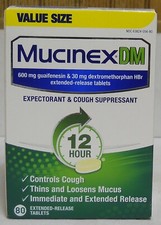 Mucinex DM Value Size 12 Hour 600 mg Extended Release 80 Ct Exp 04/2027