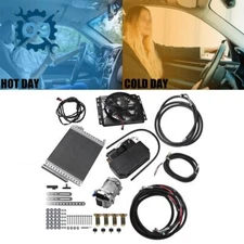 Cool& Heat DC 12V Underdash Electric Air Conditioner Universal Auto Car A/C Set