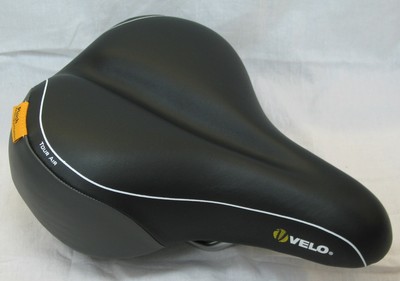 für ATB//MTB//City NEU universell schwarz Velo Plush Tour HC Gel-Sattel