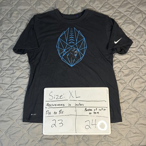 Nike Carolina Panthers Shirt Mens XL Black NFL Football Outdoors Athleisure Gym - Picture 2 of 11