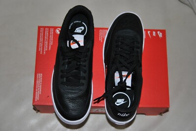 nike black court vintage premium trainers