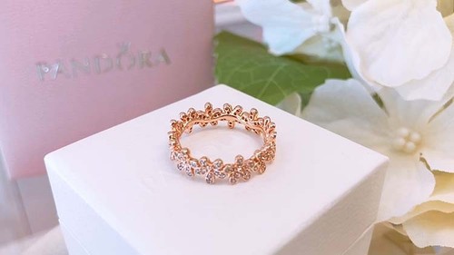 Gold \u0026 CZ Dazzling Daisy Ring 180934CZ 