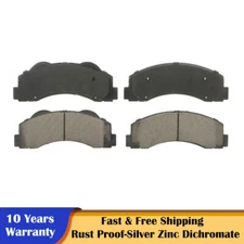 Front Rear Brake Ceramic Pads for 2010-2020 Ford F-150 Lincoln Navigator 6 Lugs