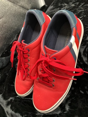 Tommy Hilfiger Men\u0026#039;s Paige-c Red Fashion Lace-up Tie Sneakers Shoes 10  VGPC 2018 | eBay