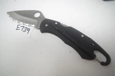 Spyderco Shackle Clip Remote Release Black C30SBK Pocket Knife Spring Retired