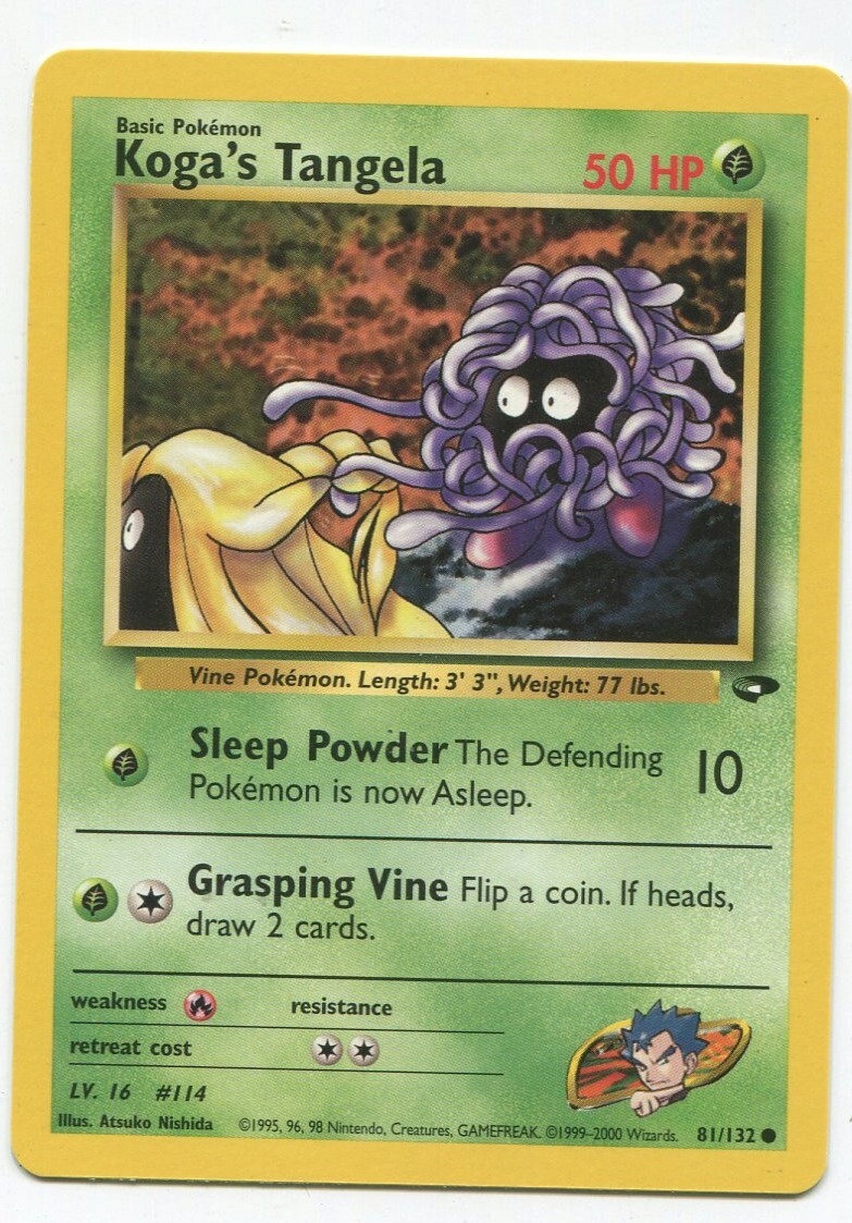 POKEMON GYM CHALLENGE KOGA'S TANGELA 81/132 NM-M PSA WORTHY | eBay