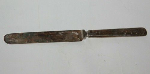 Cuchillo de mantequilla plateado de colección de mediados de siglo para niños globos de payaso - cuchillo de payaso - Imagen 3 de 6
