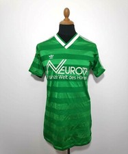 Vintage Adidas Soccer Jersey M-L 80s 90s Shirt Green Bulk Retro Trefoil Firebird