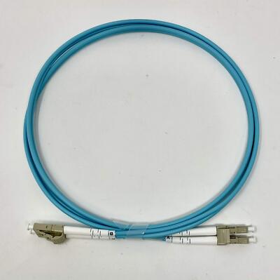 Armored OM3 Multimode Duplex PVC OFNR LC-UPC-LC-UPC 3.0mm Fiber Optic Cable 1M