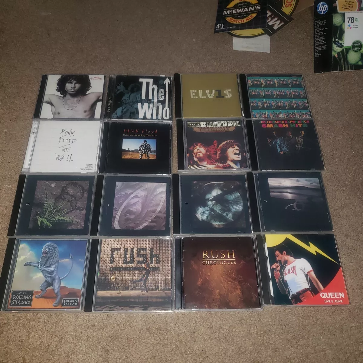 Led Zeppelin Pink Floyd The Doors Queen 22 x CD Hendrix Elvis The Who Rush  CCR