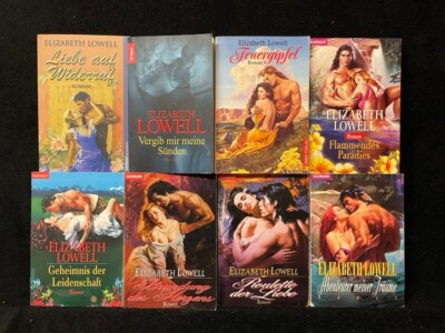SAMMLUNG - 8 Taschenbücher - ELIZABETH LOWELL - Flammendes Paradies u.v.a.