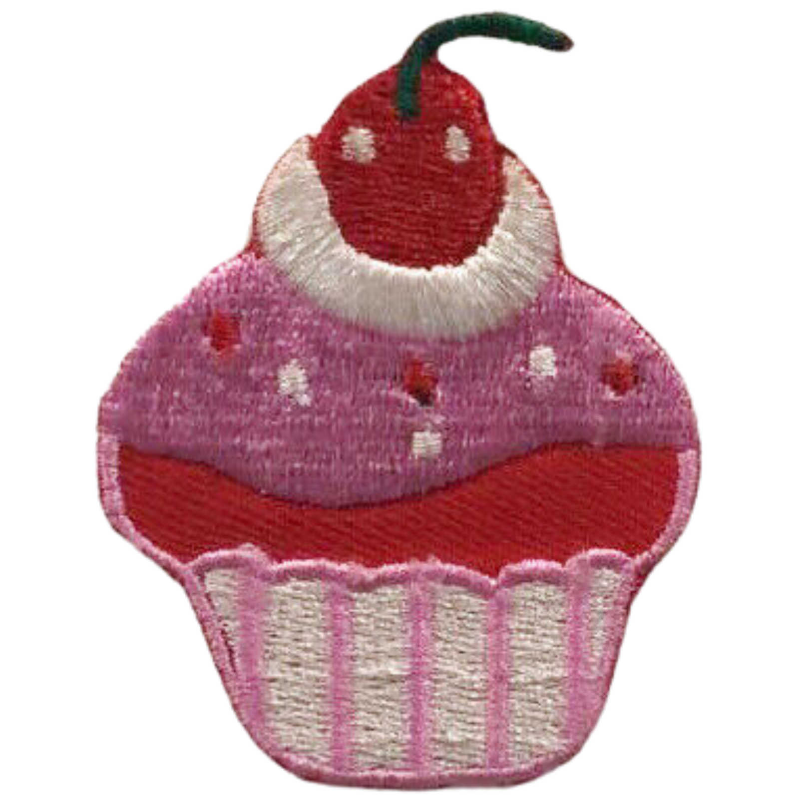 Cute Cupcake Embroidered Iron-On or Sew-On Clothes Patch Appliqué