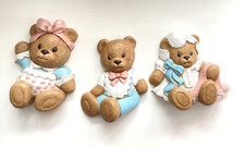 Homco Burwood Teddy Bears Girls Boys Baby’s Room Nursery Wall Decor