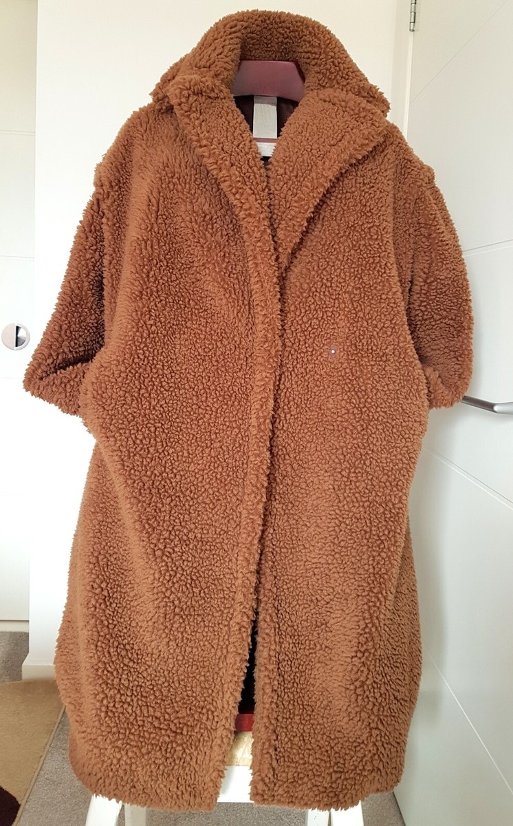 MANGO TEDDY BEAR COAT size M | eBay
