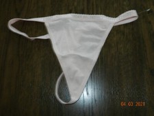 Victorias Secret V-String Thong Cotton Pink NWT 2004 logo band