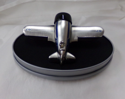 RELIC Metal Airplane Desk Clock in Original Tin ~ NRFB - Picture 4 of 6