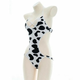 Sexy Anime Cow Bikini Set Swimsuit Lingerie Girl Cosplay Japanese Costumes
