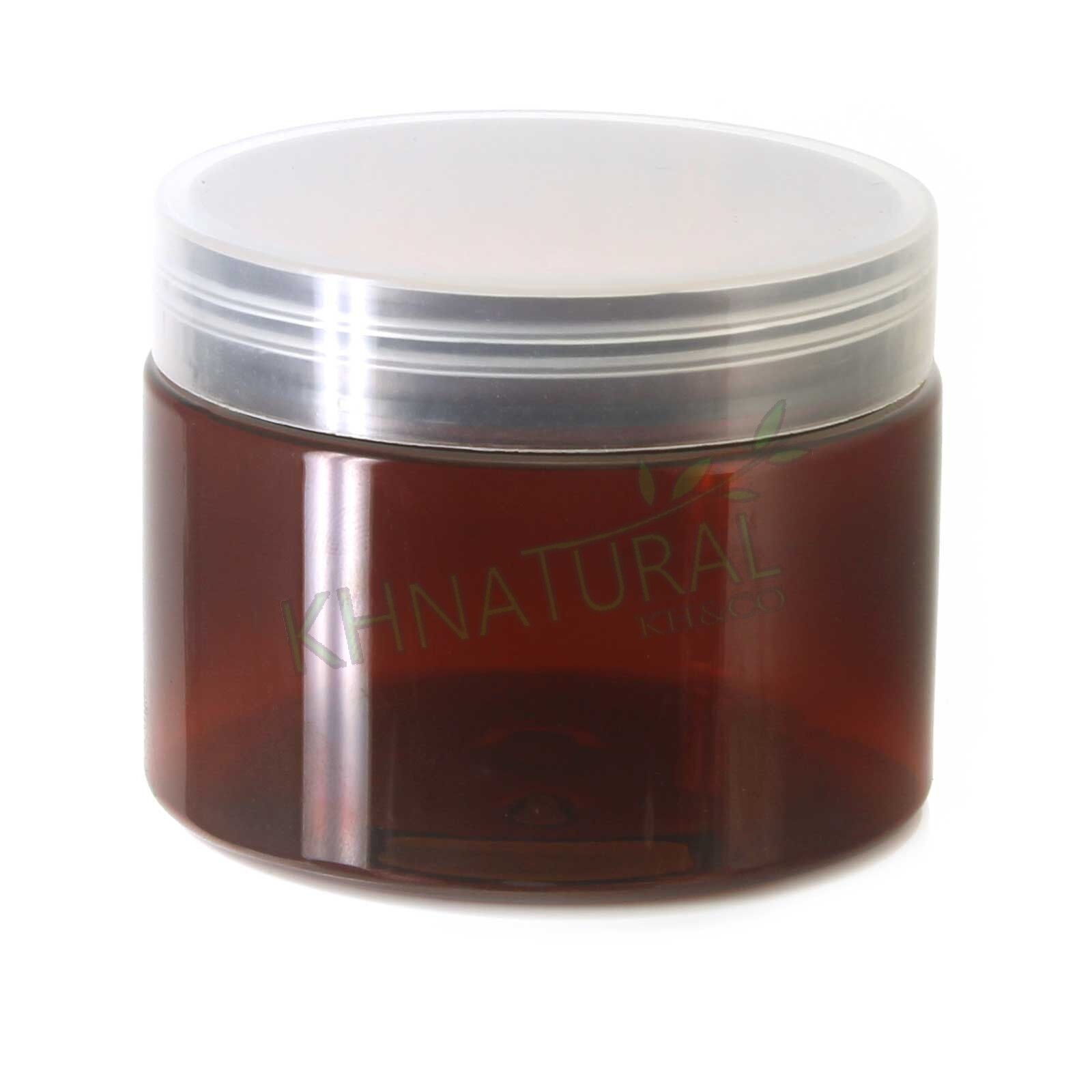 5oz 150ml Amber PET Jars w/ Cap Plastic / Metal Screw Lid Empty Cream Cosmetic Klasyczna popularność, ograniczona wyprzedaż