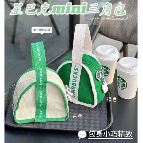 Starbucks Fashion Small Carrying Bag Cute Canvas Carrying Bag Go Out Lunch Snack - Picture 1 of 14