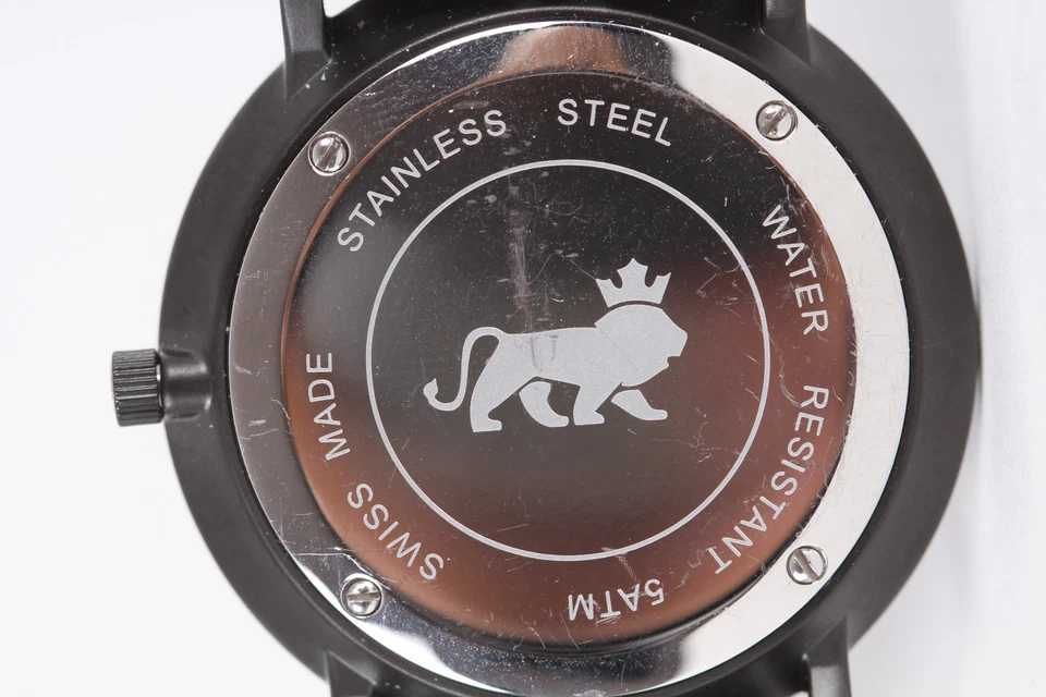 Larsson and Jennings 38MM black Lugano Milanese Band Swiss Made Watch MSRP $450 - Image 4 of 4