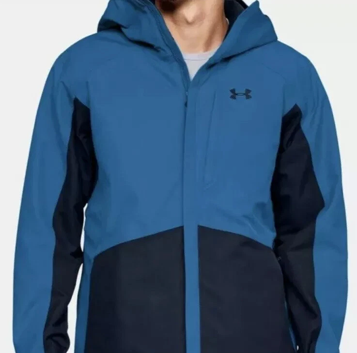 UNDER ARMOUR STORMPROOF Insulated NAVIGATE Winter Hooded JACKET Size Large $200