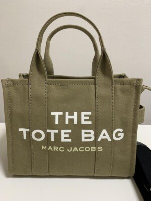 Excellent+] MARC JACOBS THE TOTE BAG Small khaki Canvas with Strap