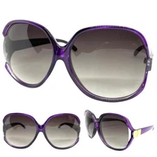 OVERSIZED EXAGGERATED VINTAGE RETRO Style SUNGLASSES Huge Jumbo Big Purple Frame