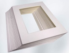 20 and 50 pack Mounts, White core board, various colours and sizes