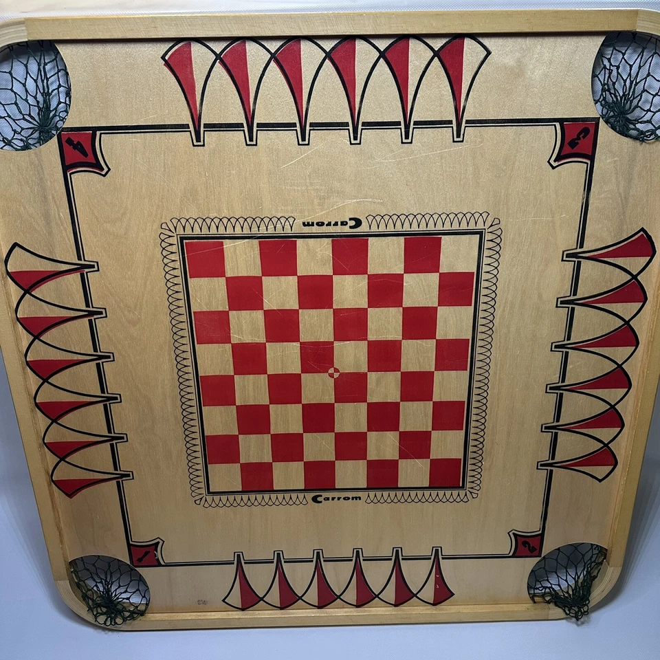 Vintage Carrom Industries Inc Game Board No 106 Game Pcs Sticks please read - Image 2 of 4