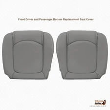 2011 2012 Chevy Traverse - Driver & Passenger Bottoms Genuine Leather Cover Gray