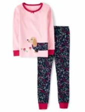 NWT Gymboree Girls Preppy Puppy Pajama Set 5T NEW