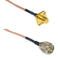 RG316 SMA FEMALE FLANGE to MINI UHF MALE RF Cable Rapid-SHIP LOT
